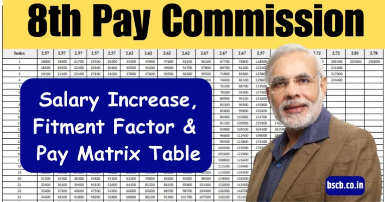 8th Pay Commission Salary Pay Matrix