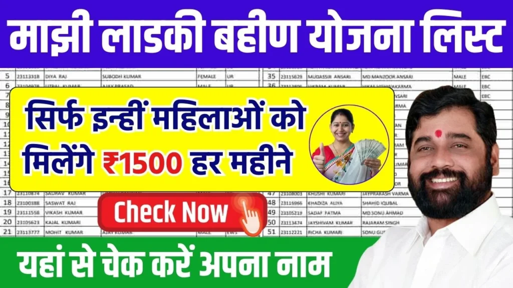 Majhi Ladki Bahin Yojana Beneficiary List